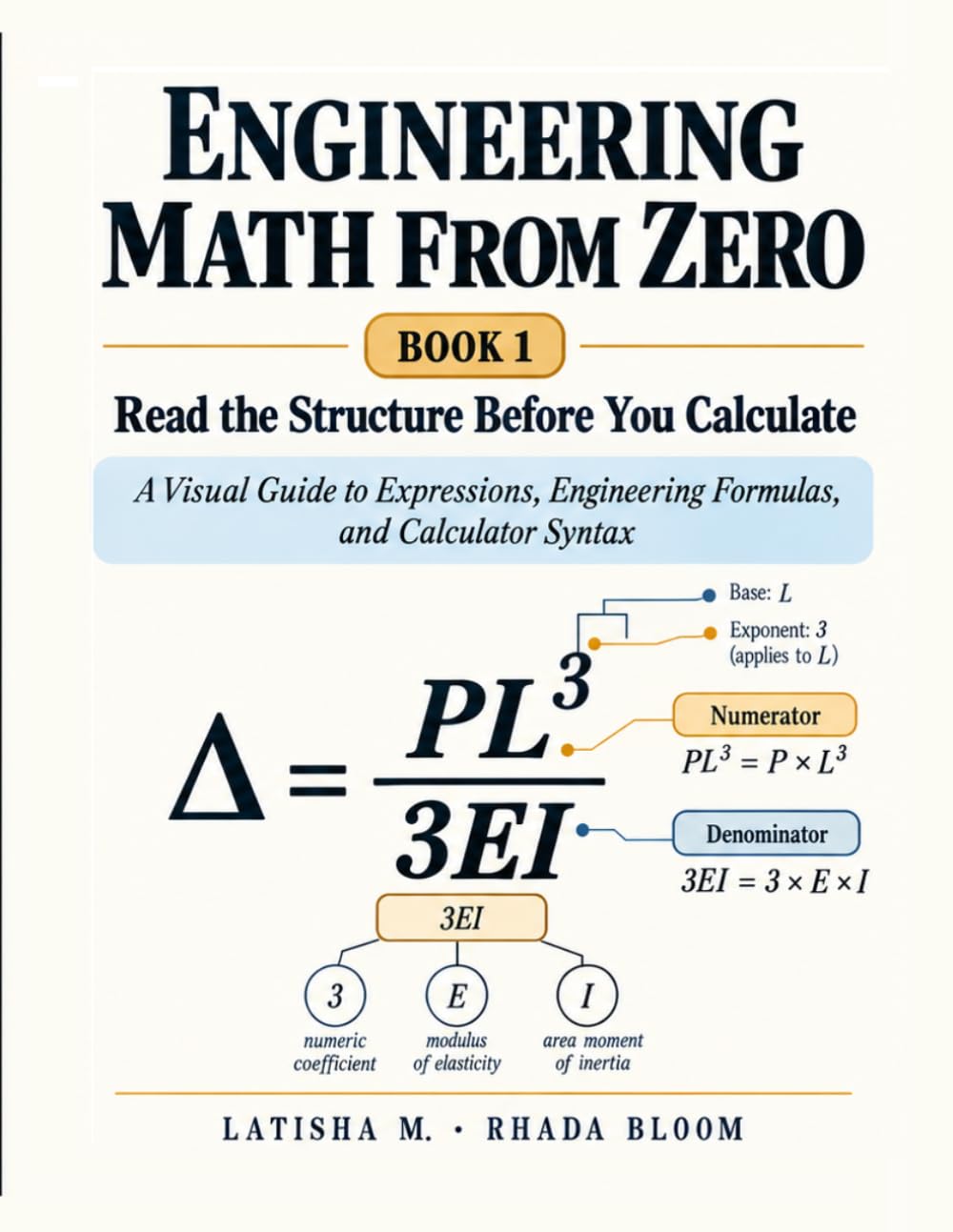 ENGINEERING MATH FROM ZERO : BOOK 1 – Read the Structure Before You Calculate: A Visual Guide to Expressions, Engineering Formulas, and Calculator Syntax
